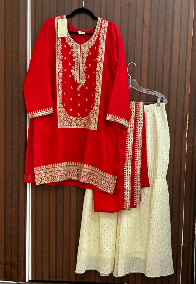 Sharara suit / exclusive designer piece - Kurti Connection USA
