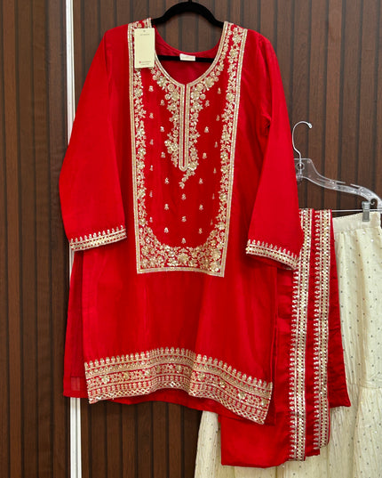 Sharara suit / exclusive designer piece - Kurti Connection USA