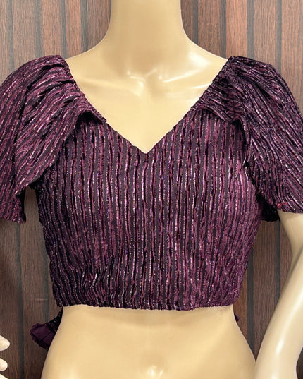 Fancy cap sleeve blouse - Kurti Connection USA