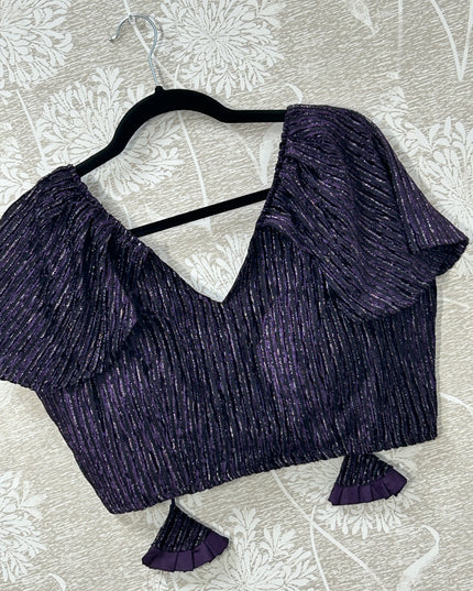 Fancy cap sleeve blouse - Kurti Connection USA