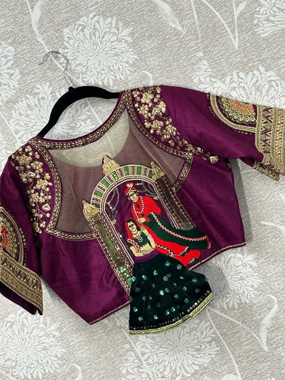 Wedding wear blouse | Color : wine
