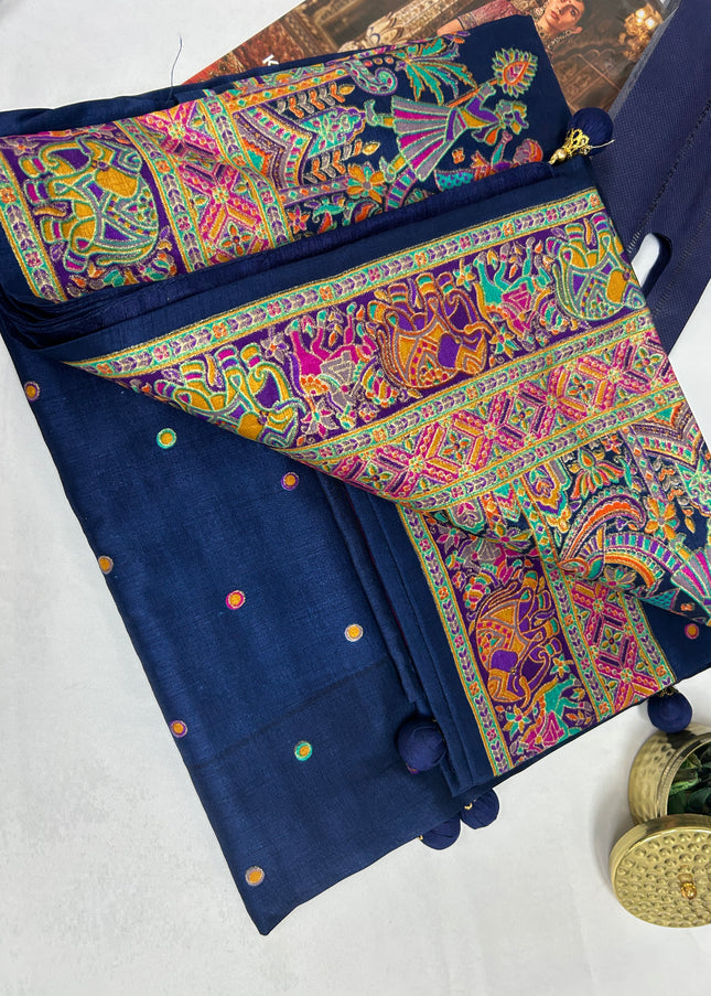 Wedding wear silk saree - Kurti Connection USA