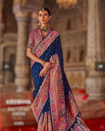 Wedding wear silk saree - Kurti Connection USA