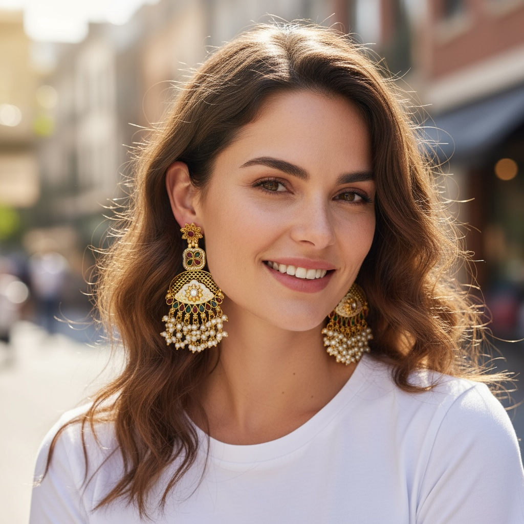 Lightweight earrings - Kurti Connection USA