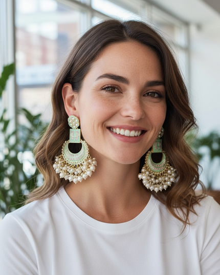 Chandbali earrings - Kurti Connection USA