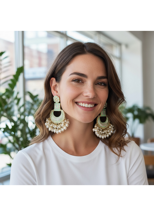 Chandbali earrings - Kurti Connection USA