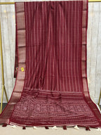 Dola silk saree with blouse piece
