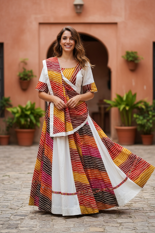 Garba chaniya choli : cotton