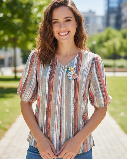 Chiffon kurti top / Tunic - Kurti Connection USA