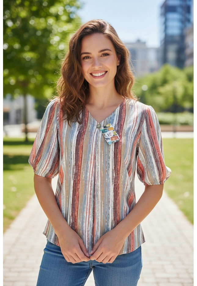 Chiffon kurti top / Tunic - Kurti Connection USA