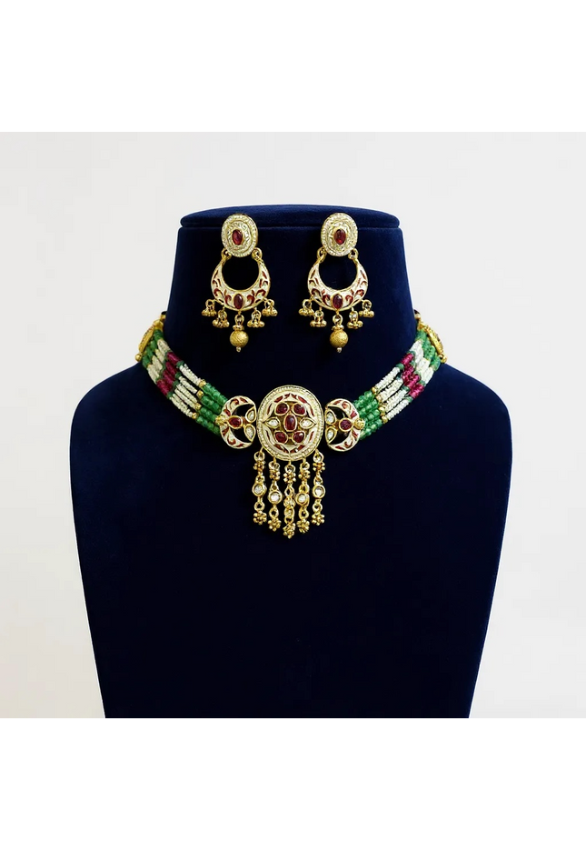 Choker necklace set - Kurti Connection USA