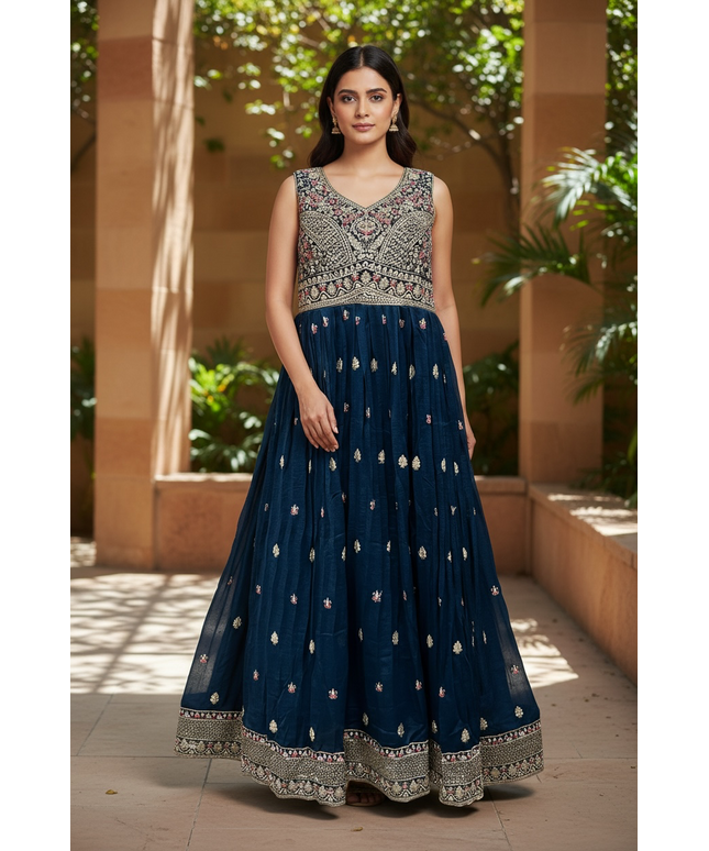 Anarkali Kurti set with dupatta