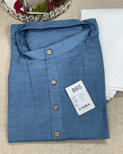 Pure cotton kurta pajama set - Kurti Connection USA