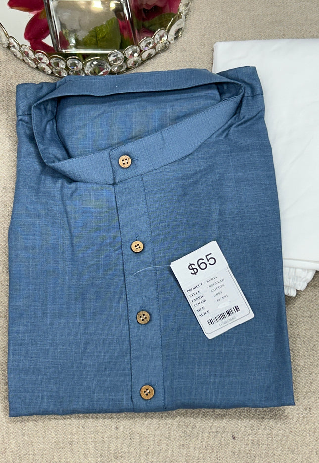 Pure cotton kurta pajama set - Kurti Connection USA