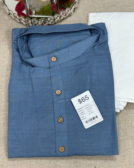 Pure cotton kurta pajama set - Kurti Connection USA