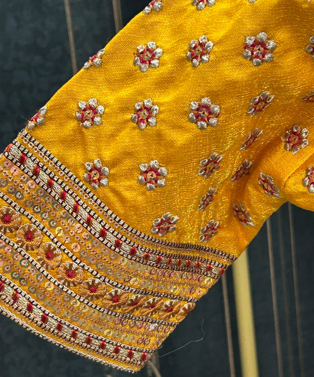 Yellow heavy work blouse