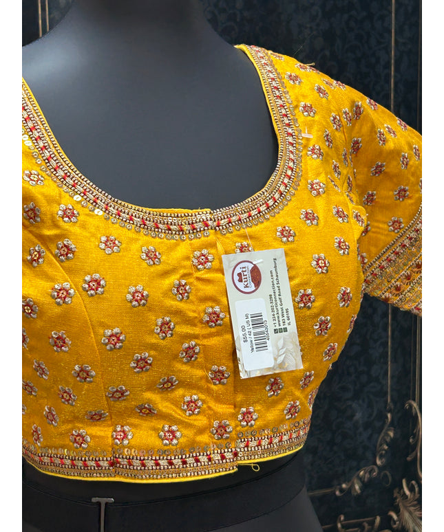 Yellow heavy work blouse