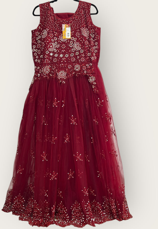 Net party wear dress - Kurti Connection USA