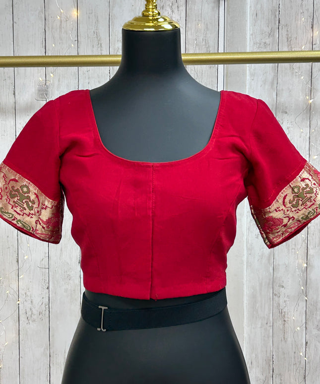 Maroon chiffon blouse