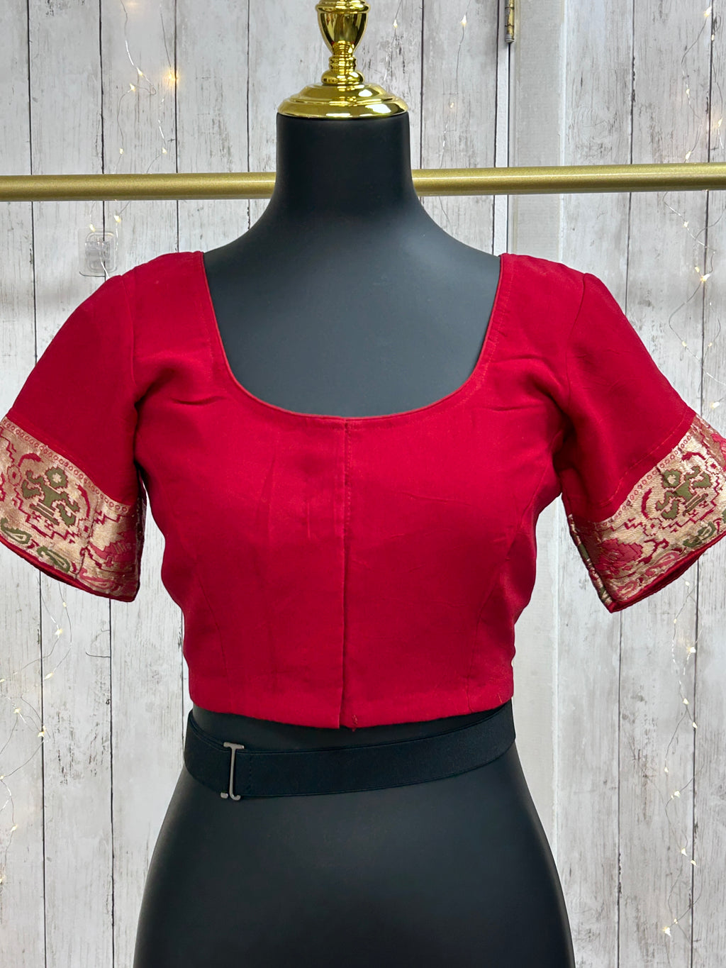 Maroon chiffon blouse