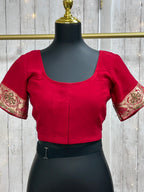 Maroon chiffon blouse