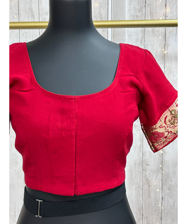 Maroon chiffon blouse