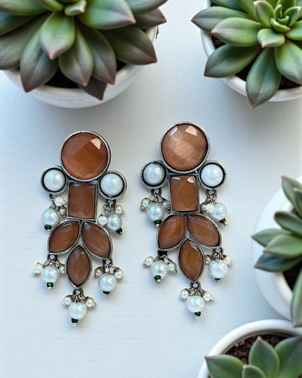 Oxidized earrings | Indian jewelry - Kurti Connection USA