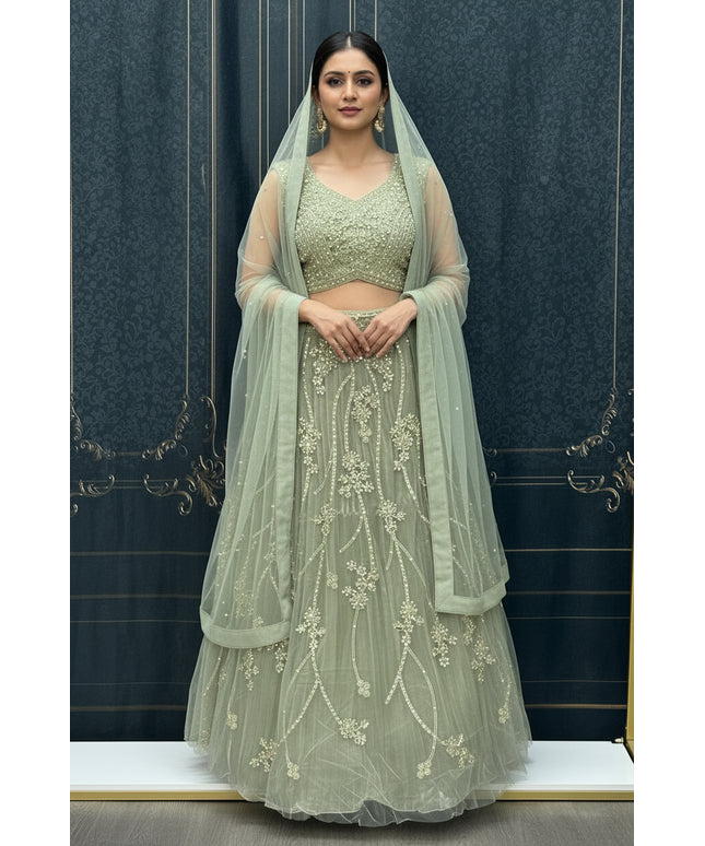 Lehenga Choli set : pastel green