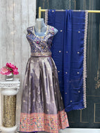 Pattu lehenga for girls