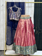 Pattu lehenga for girls