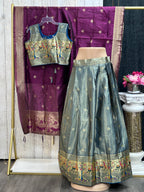 Pattu lehenga for girls