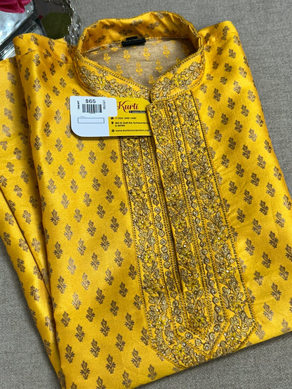 Cotton silk short kurta