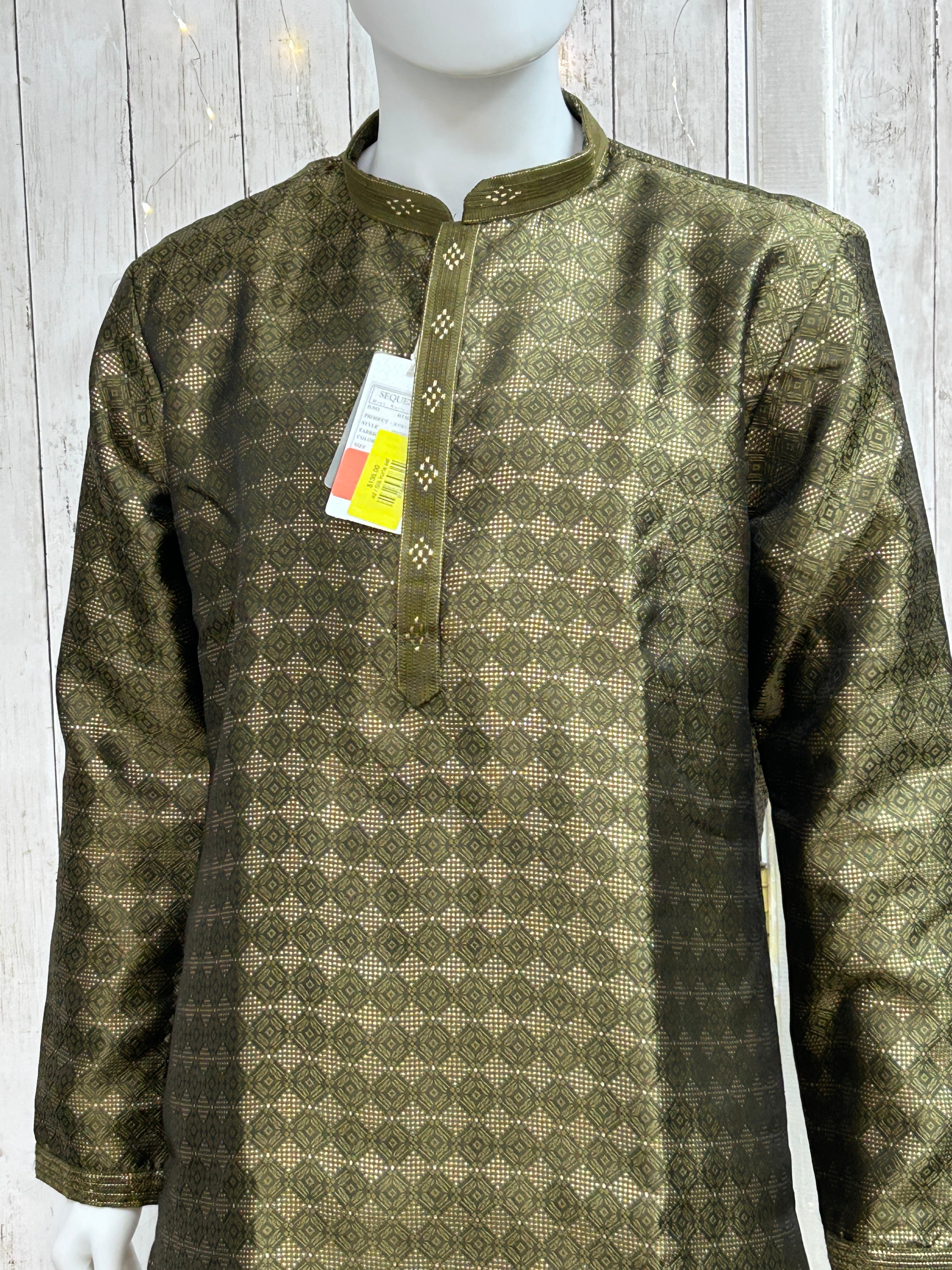Green kurta pajama set for haldi mehandi function