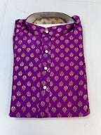 Dark pink kurta pajama set for men