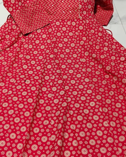 Jaipur cotton long Kurti - Kurti Connection USA