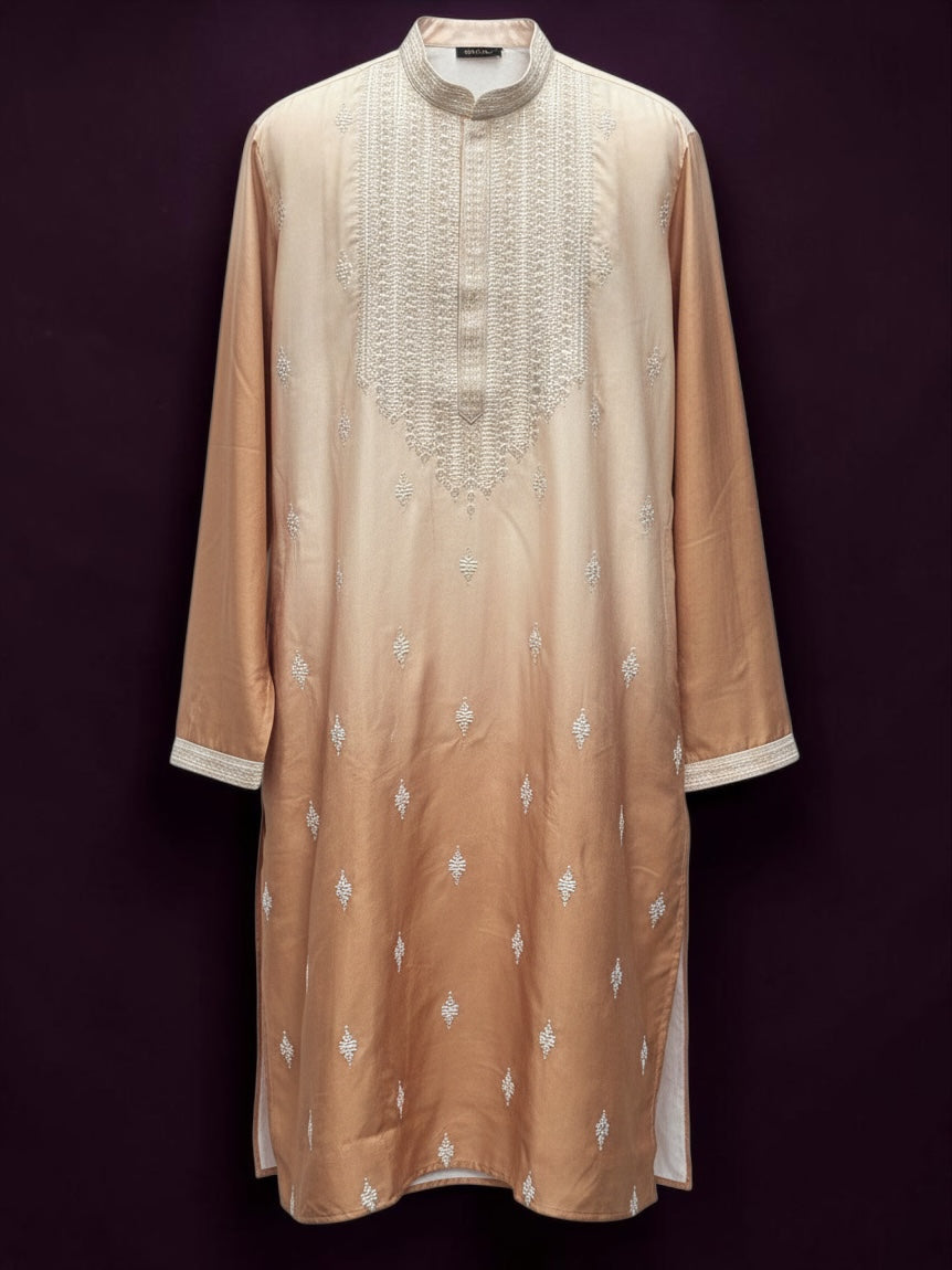 Light brown kurta pajama set