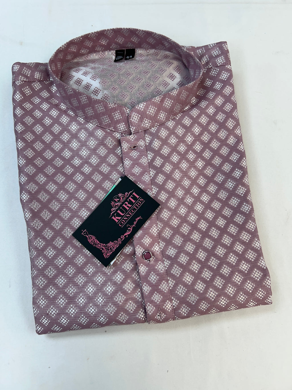 Light pink kurta set for men