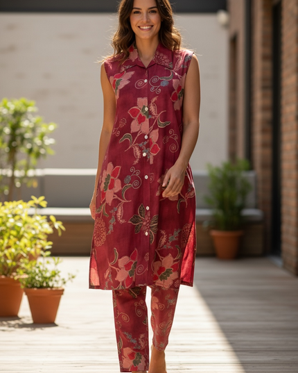 Linen cotton Co-Ord set