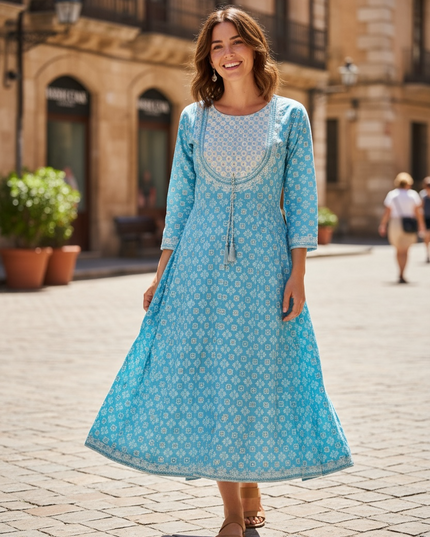 Cotton long kurti