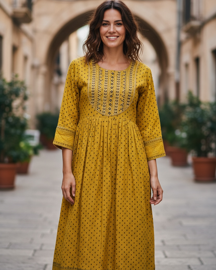 Cotton long kurti