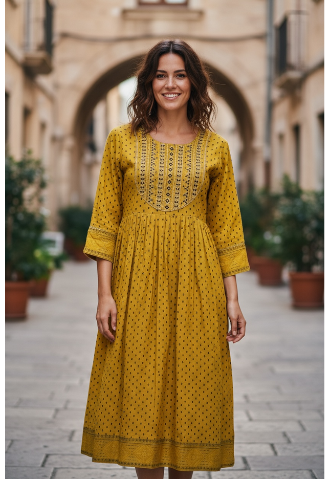 Cotton long kurti