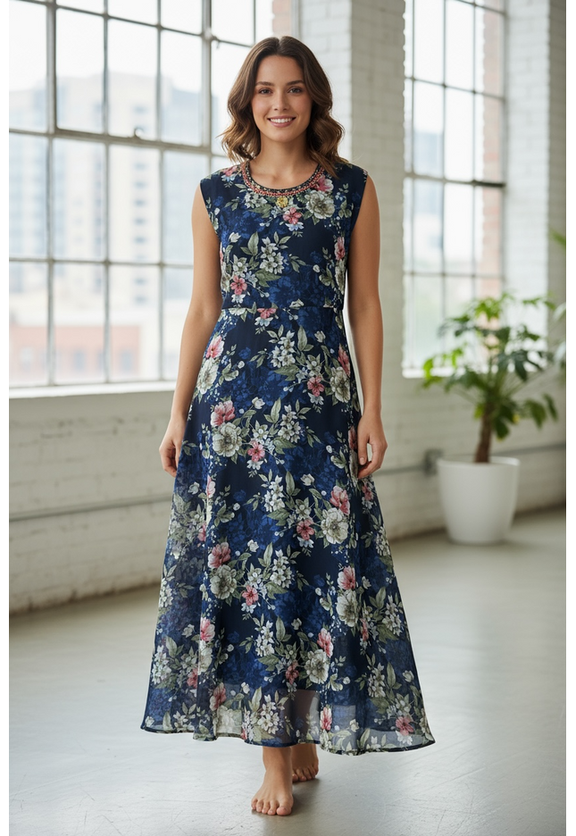 Georgette long kurti