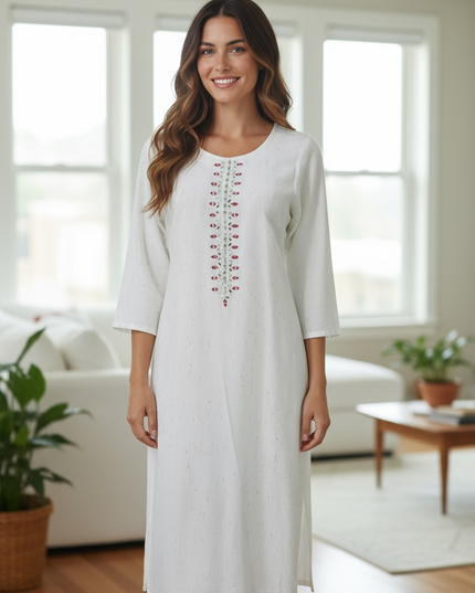 White cotton Kurti