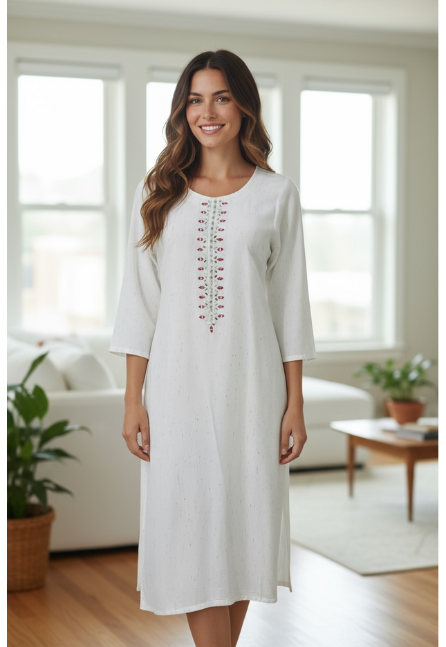 White cotton Kurti