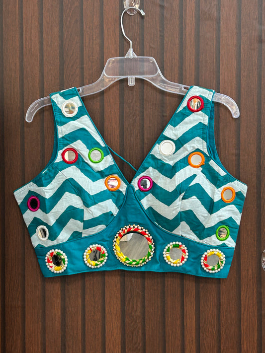 Mirror work blouse
