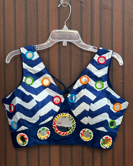 Mirror work blouse - Kurti Connection USA