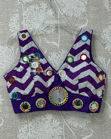 Mirror work blouse - Kurti Connection USA