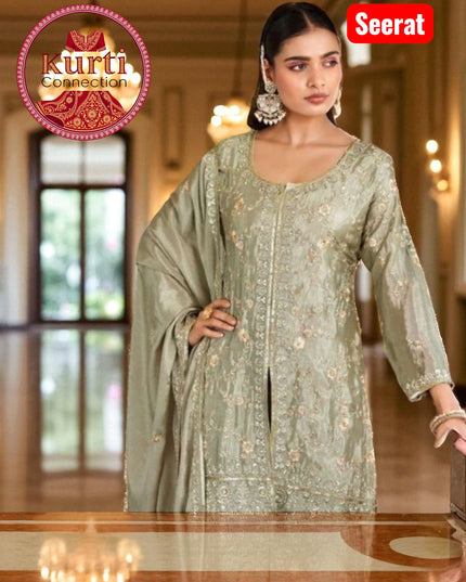 Seerat : heavy party wear sharara suits