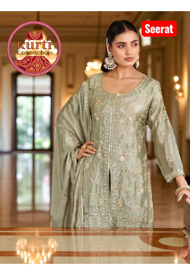 Seerat : heavy party wear sharara suits