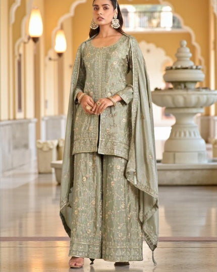 Seerat : heavy party wear sharara suits